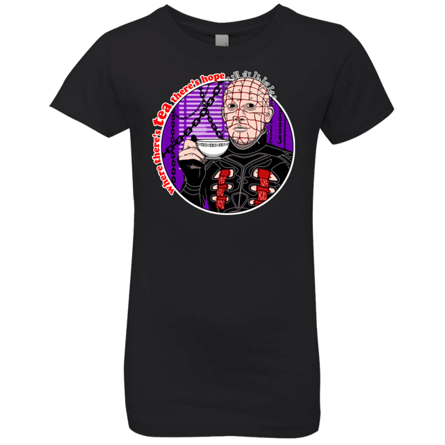 T-Shirts Black / YXS Where There's Tea Girls Premium T-Shirt