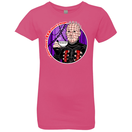 T-Shirts Hot Pink / YXS Where There's Tea Girls Premium T-Shirt