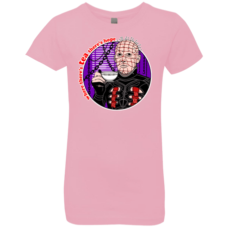 T-Shirts Light Pink / YXS Where There's Tea Girls Premium T-Shirt