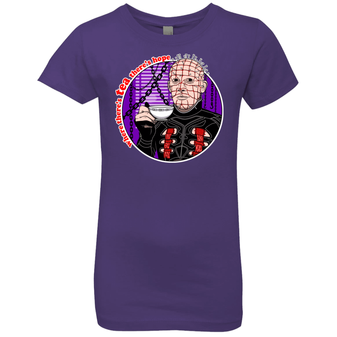 T-Shirts Purple Rush / YXS Where There's Tea Girls Premium T-Shirt