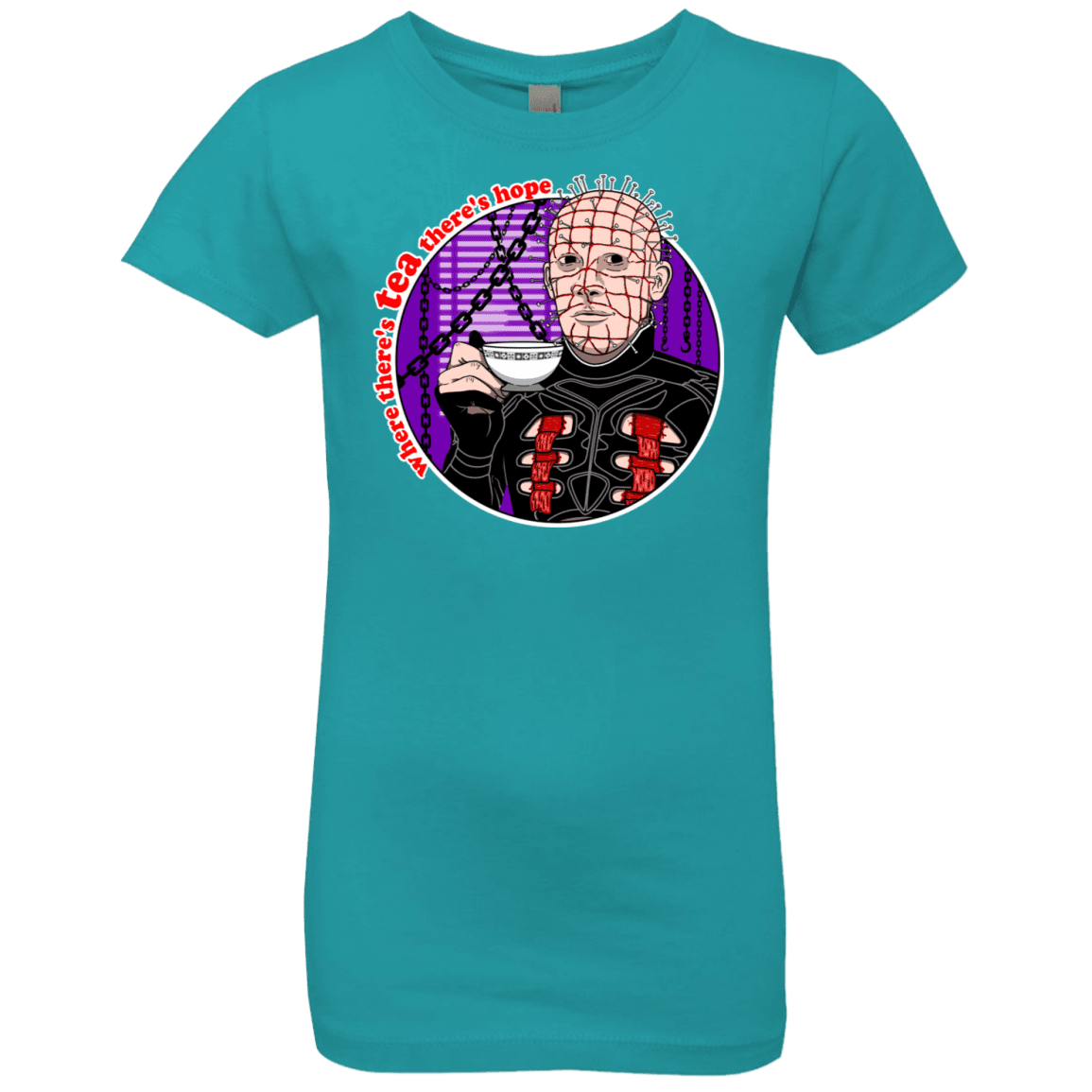 T-Shirts Tahiti Blue / YXS Where There's Tea Girls Premium T-Shirt