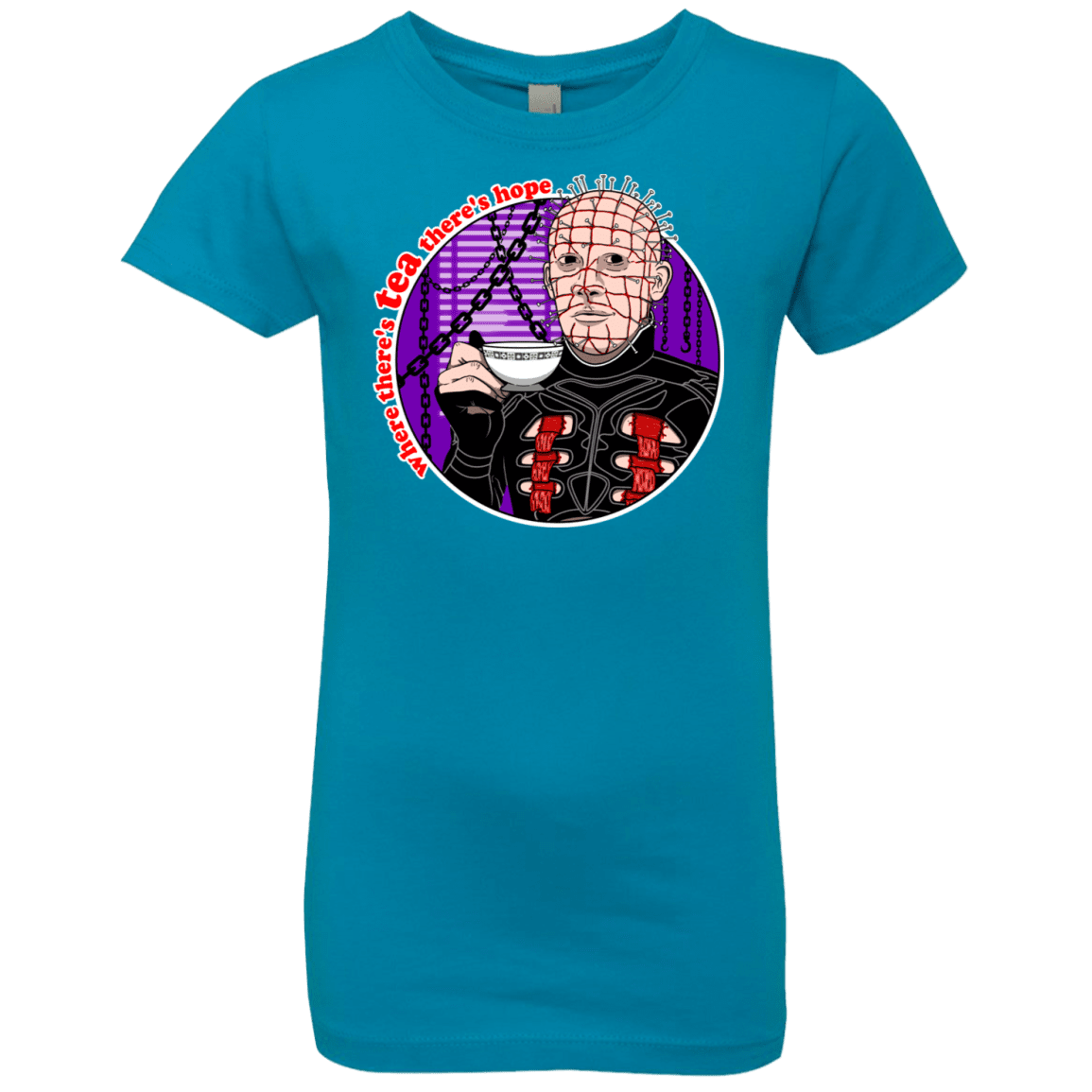 T-Shirts Turquoise / YXS Where There's Tea Girls Premium T-Shirt
