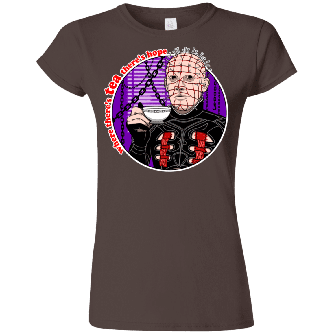 T-Shirts Dark Chocolate / S Where There's Tea Junior Slimmer-Fit T-Shirt