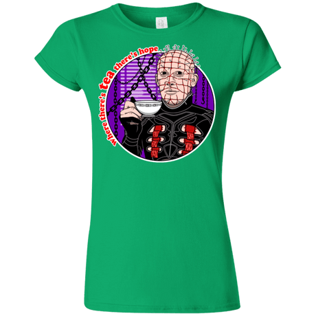 T-Shirts Irish Green / S Where There's Tea Junior Slimmer-Fit T-Shirt