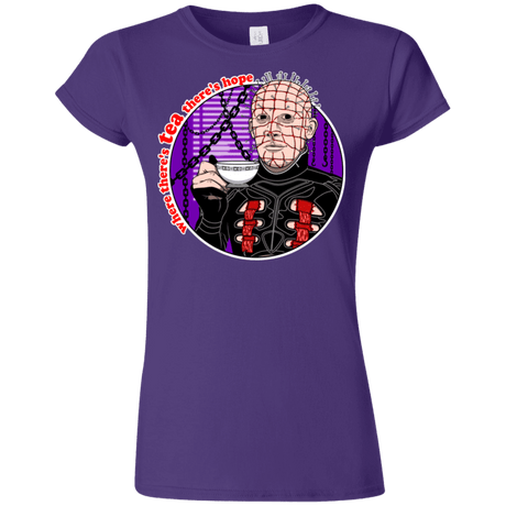 T-Shirts Purple / S Where There's Tea Junior Slimmer-Fit T-Shirt