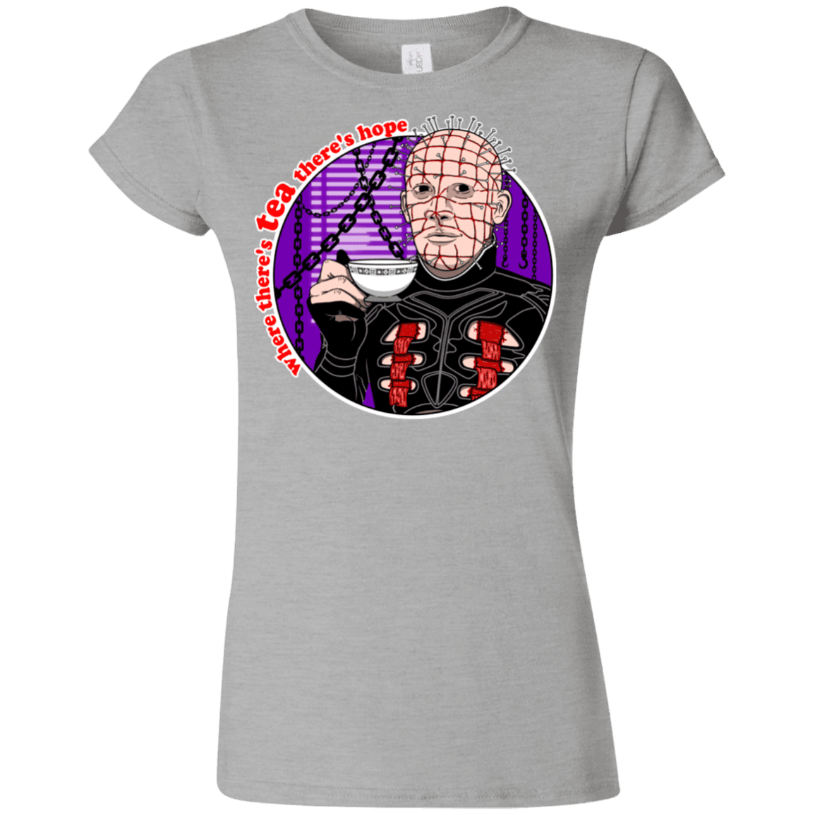 T-Shirts Sport Grey / S Where There's Tea Junior Slimmer-Fit T-Shirt