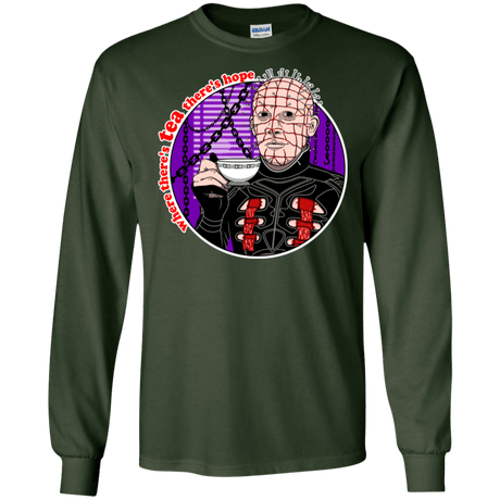 T-Shirts Forest Green / S Where There's Tea Men's Long Sleeve T-Shirt