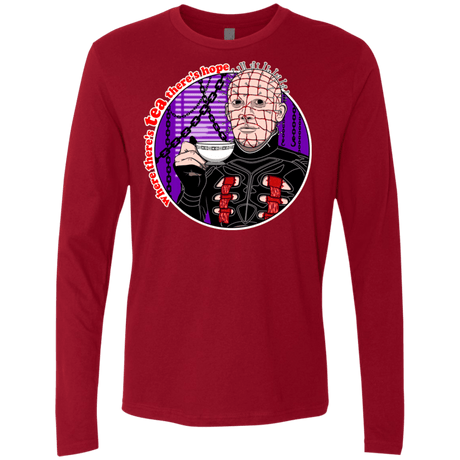 T-Shirts Cardinal / S Where There's Tea Men's Premium Long Sleeve