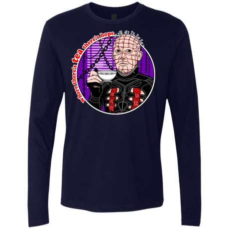 T-Shirts Midnight Navy / S Where There's Tea Men's Premium Long Sleeve