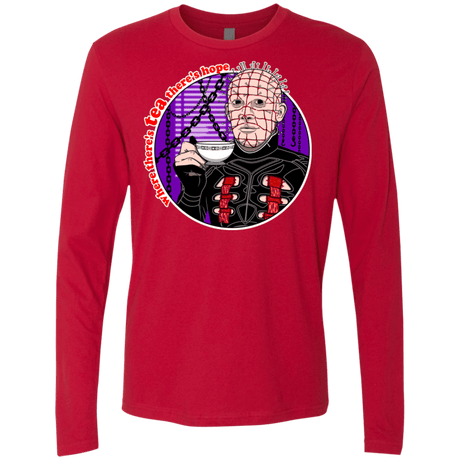 T-Shirts Red / S Where There's Tea Men's Premium Long Sleeve