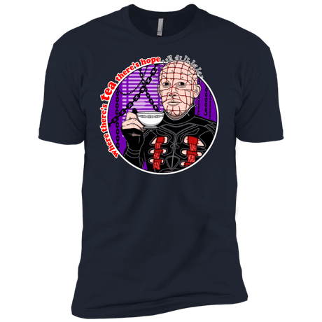 T-Shirts Midnight Navy / X-Small Where There's Tea Men's Premium T-Shirt