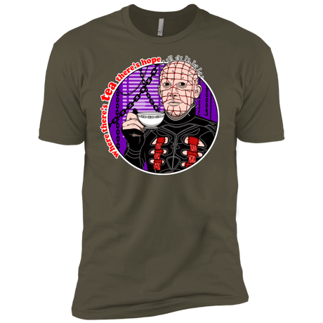 T-Shirts Military Green / X-Small Where There's Tea Men's Premium T-Shirt