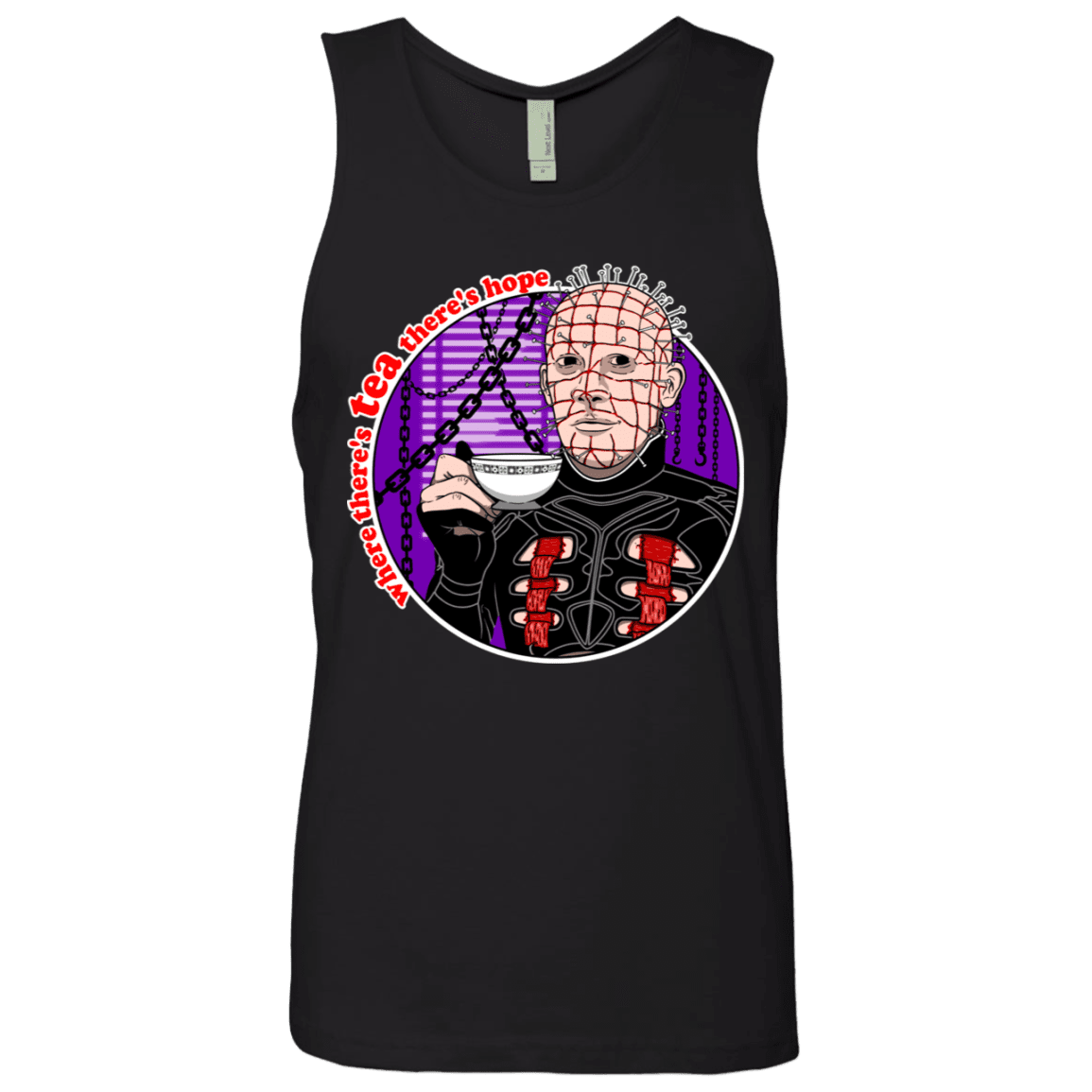 T-Shirts Black / S Where There's Tea Men's Premium Tank Top