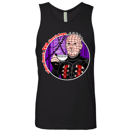 T-Shirts Black / S Where There's Tea Men's Premium Tank Top