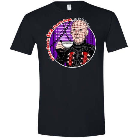 T-Shirts Black / X-Small Where There's Tea Men's Semi-Fitted Softstyle