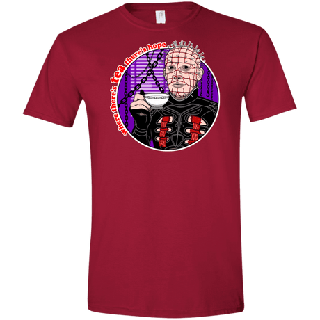 T-Shirts Cardinal Red / S Where There's Tea Men's Semi-Fitted Softstyle