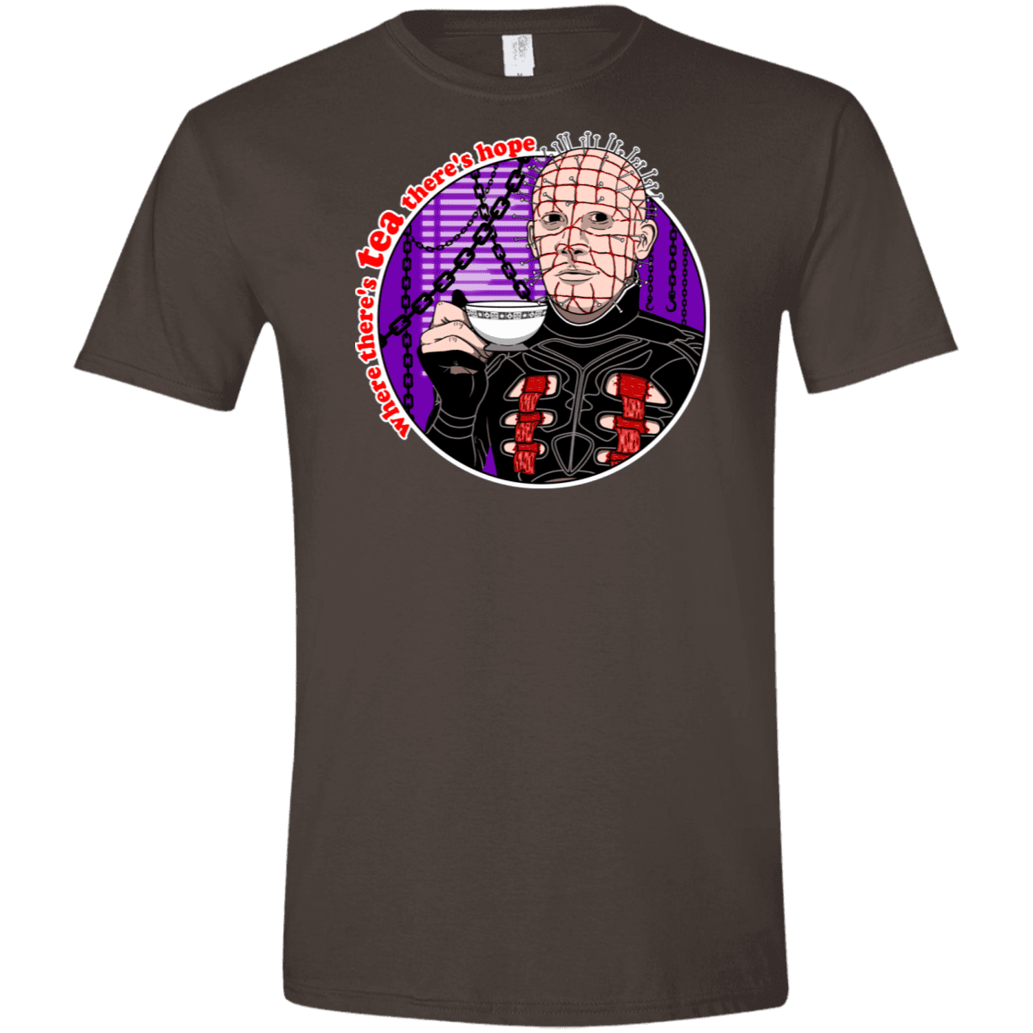 T-Shirts Dark Chocolate / S Where There's Tea Men's Semi-Fitted Softstyle