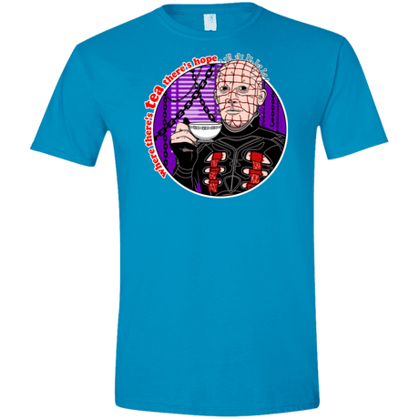 T-Shirts Sapphire / S Where There's Tea Men's Semi-Fitted Softstyle