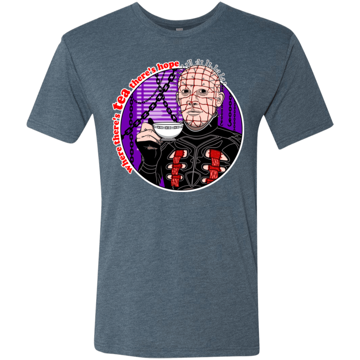 T-Shirts Indigo / S Where There's Tea Men's Triblend T-Shirt