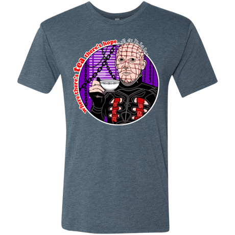 T-Shirts Indigo / S Where There's Tea Men's Triblend T-Shirt