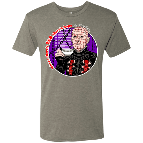 T-Shirts Venetian Grey / S Where There's Tea Men's Triblend T-Shirt