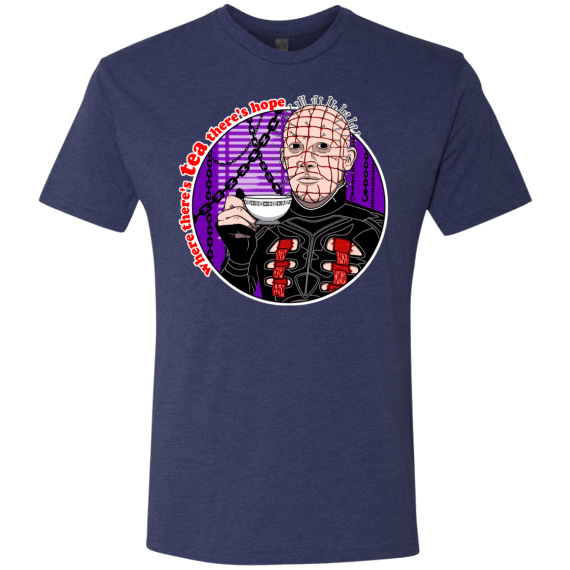 T-Shirts Vintage Navy / S Where There's Tea Men's Triblend T-Shirt