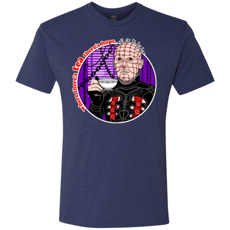 T-Shirts Vintage Navy / S Where There's Tea Men's Triblend T-Shirt