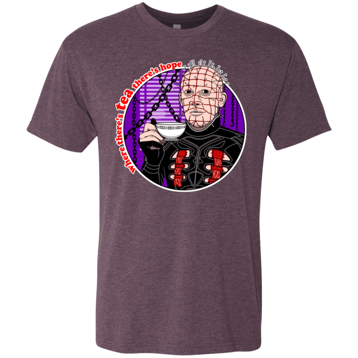 T-Shirts Vintage Purple / S Where There's Tea Men's Triblend T-Shirt