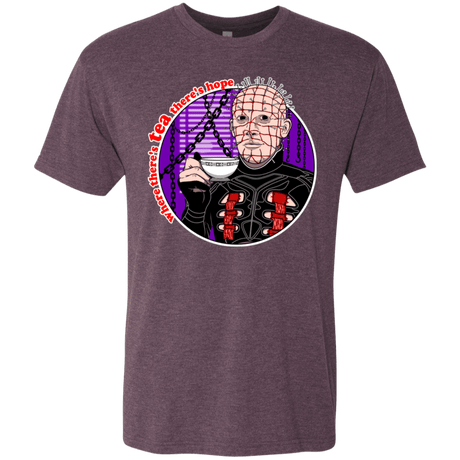 T-Shirts Vintage Purple / S Where There's Tea Men's Triblend T-Shirt