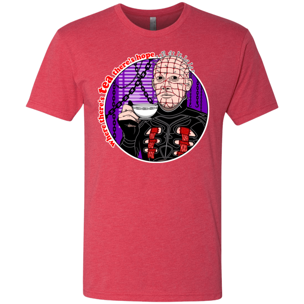 T-Shirts Vintage Red / S Where There's Tea Men's Triblend T-Shirt