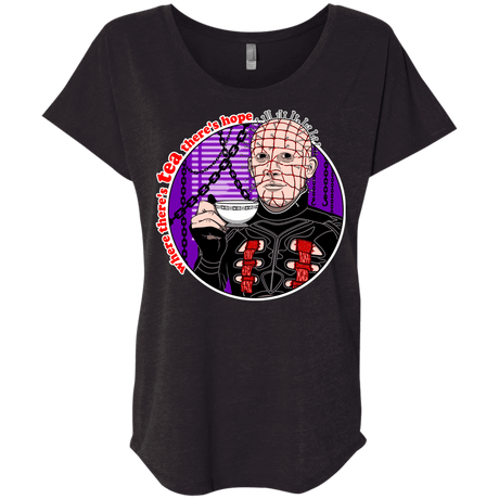 T-Shirts Vintage Black / X-Small Where There's Tea Triblend Dolman Sleeve