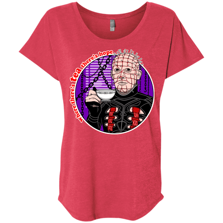 T-Shirts Vintage Red / X-Small Where There's Tea Triblend Dolman Sleeve