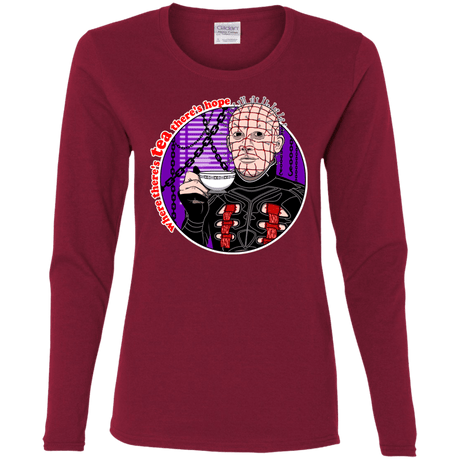 T-Shirts Cardinal / S Where There's Tea Women's Long Sleeve T-Shirt