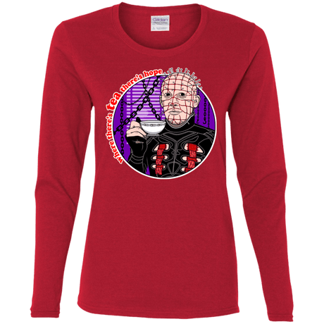 T-Shirts Red / S Where There's Tea Women's Long Sleeve T-Shirt