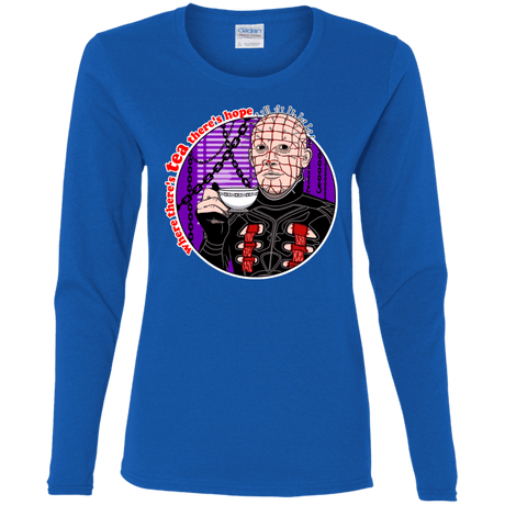 T-Shirts Royal / S Where There's Tea Women's Long Sleeve T-Shirt