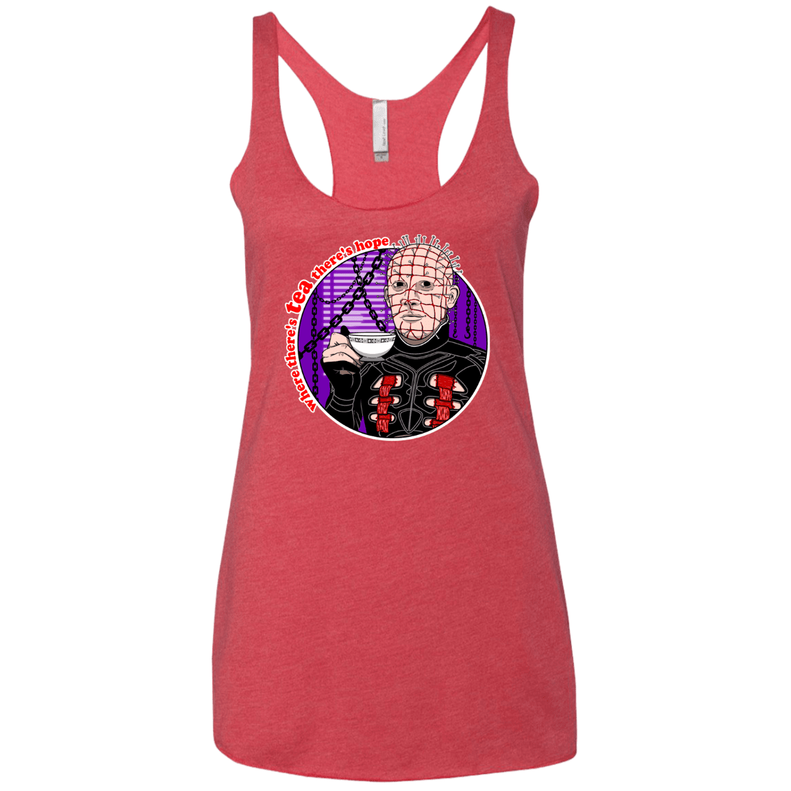 T-Shirts Vintage Red / X-Small Where There's Tea Women's Triblend Racerback Tank