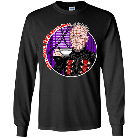 T-Shirts Black / YS Where There's Tea Youth Long Sleeve T-Shirt
