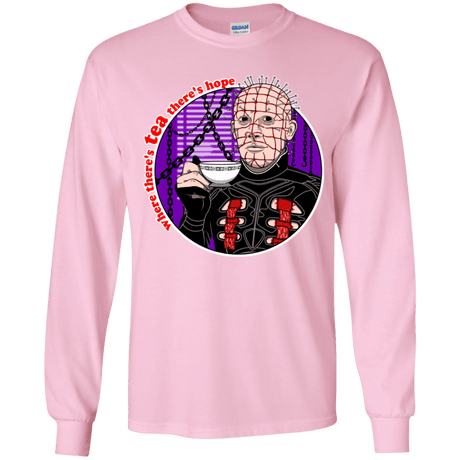 T-Shirts Light Pink / YS Where There's Tea Youth Long Sleeve T-Shirt
