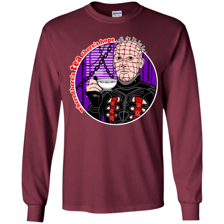 T-Shirts Maroon / YS Where There's Tea Youth Long Sleeve T-Shirt