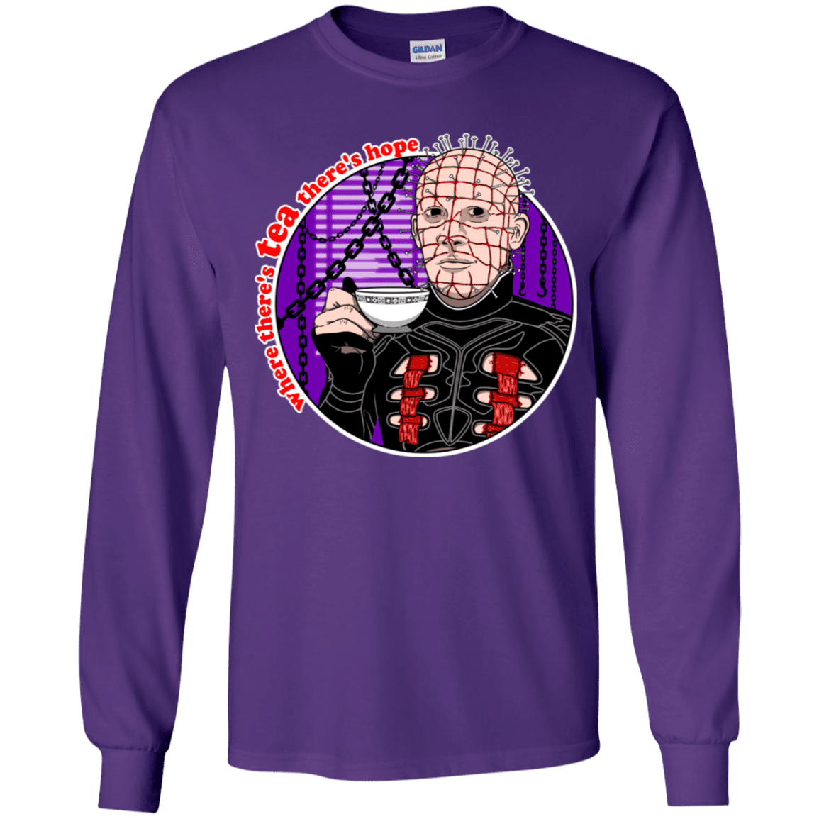 T-Shirts Purple / YS Where There's Tea Youth Long Sleeve T-Shirt