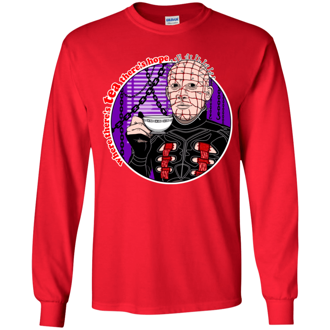 T-Shirts Red / YS Where There's Tea Youth Long Sleeve T-Shirt