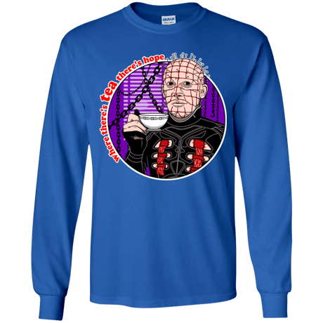 T-Shirts Royal / YS Where There's Tea Youth Long Sleeve T-Shirt