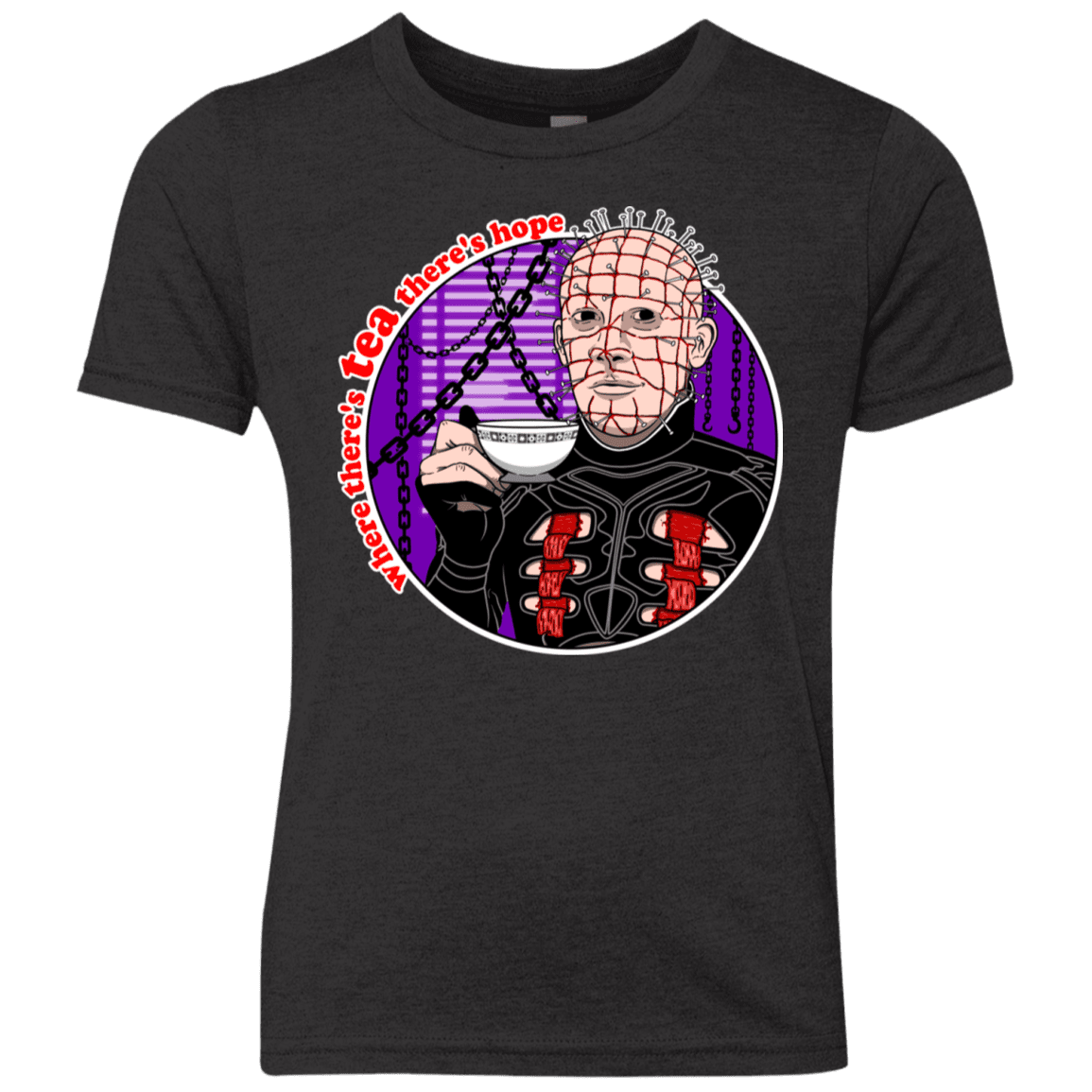 T-Shirts Vintage Black / YXS Where There's Tea Youth Triblend T-Shirt