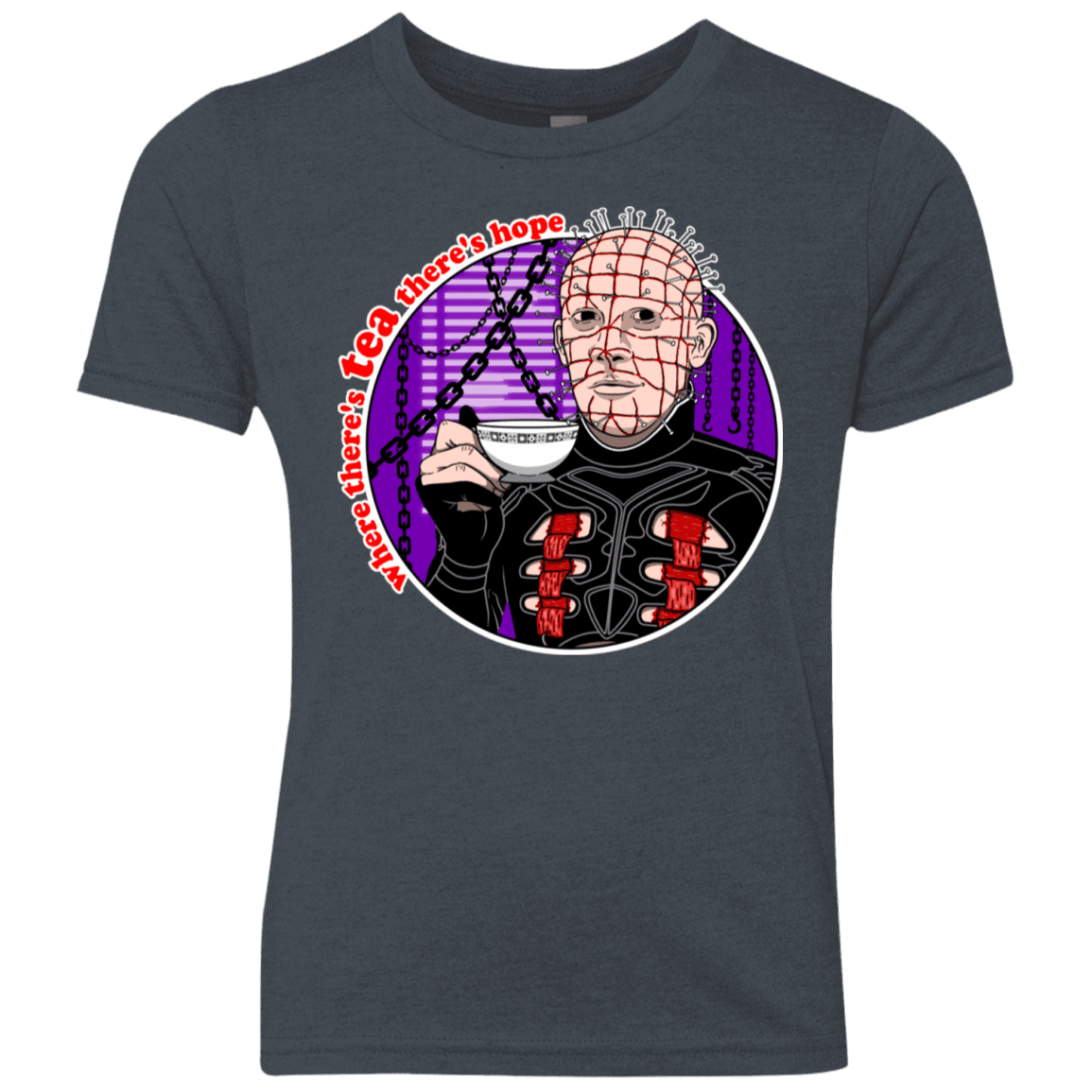 T-Shirts Vintage Navy / YXS Where There's Tea Youth Triblend T-Shirt