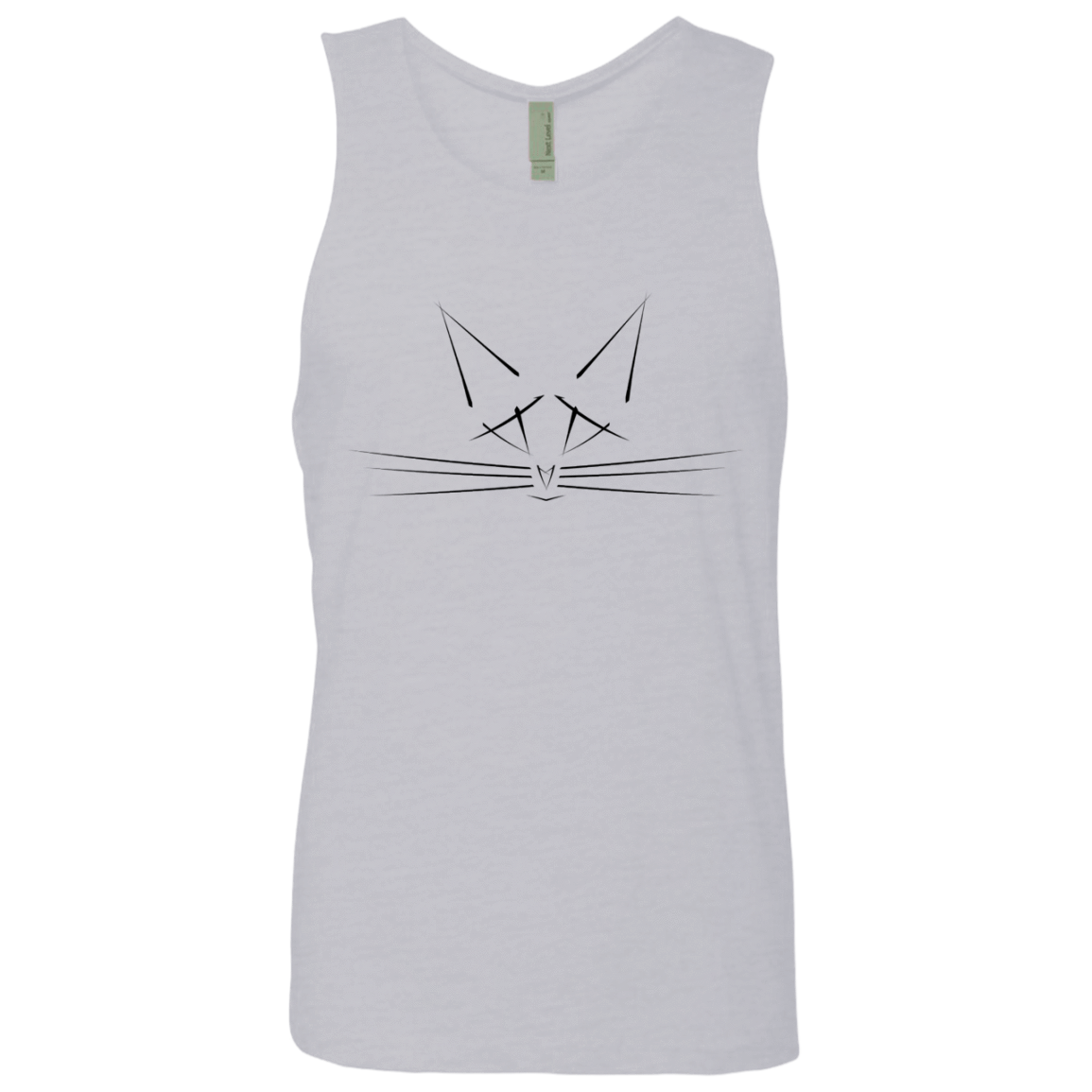 T-Shirts Heather Grey / S Whiskers Men's Premium Tank Top