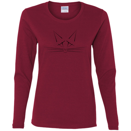 T-Shirts Cardinal / S Whiskers Women's Long Sleeve T-Shirt