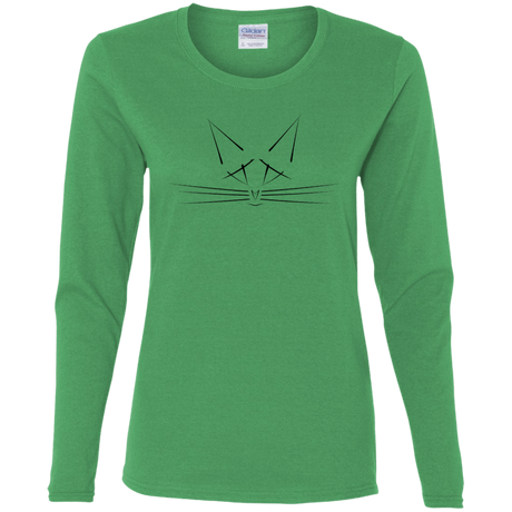 T-Shirts Irish Green / S Whiskers Women's Long Sleeve T-Shirt