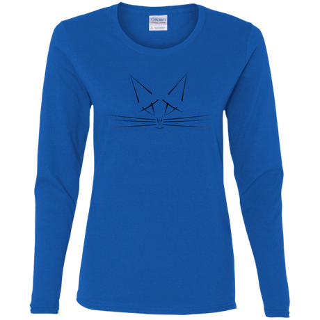 T-Shirts Royal / S Whiskers Women's Long Sleeve T-Shirt