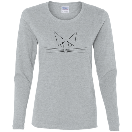 T-Shirts Sport Grey / S Whiskers Women's Long Sleeve T-Shirt