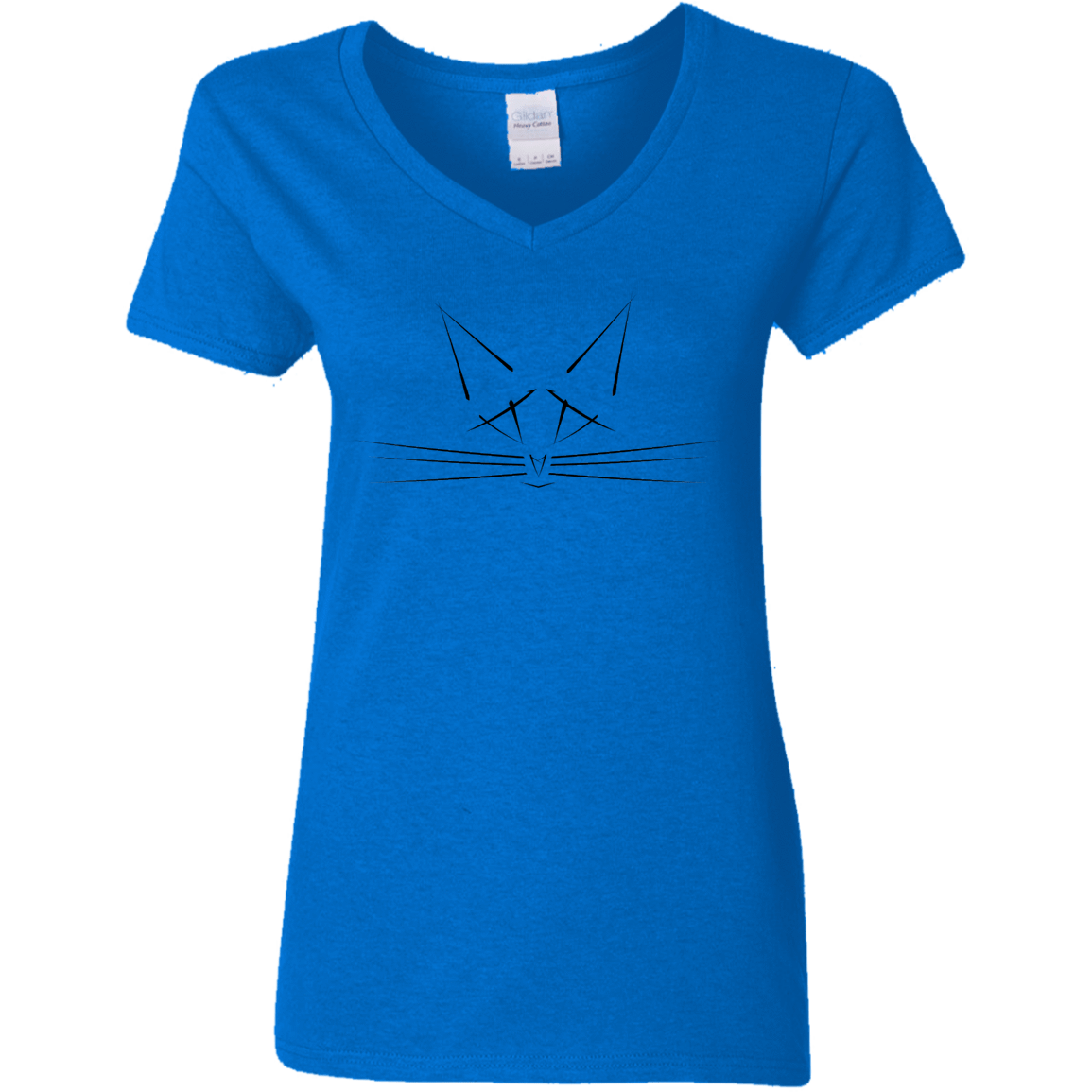 T-Shirts Royal / S Whiskers Women's V-Neck T-Shirt